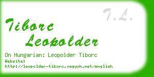 tiborc leopolder business card